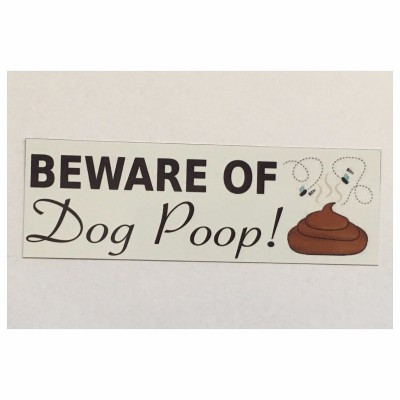 Beware Of Dog Poop Poo Sign Rustic Wall Plaque or Hanging Backyard Dogs Pet Yard   292133009817
